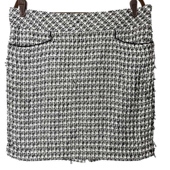 Ann Taylor LOFT Black & White Skirt Size 14 - Picture 1 of 8